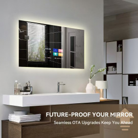 Умное Smart зеркало с подсветкой и сенсорным экраном с Android OS SM003-1 1200х800 мм 