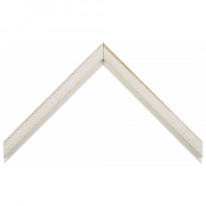 Деревянный багет Белый с бежевым протиром  017.33.053
