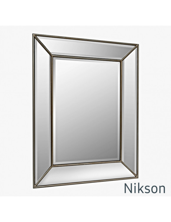 Зеркало настенное в раме Nikson Античное Золото в интернет-магазине зеркальной мастерской ЗЕРКАЛА-М фото